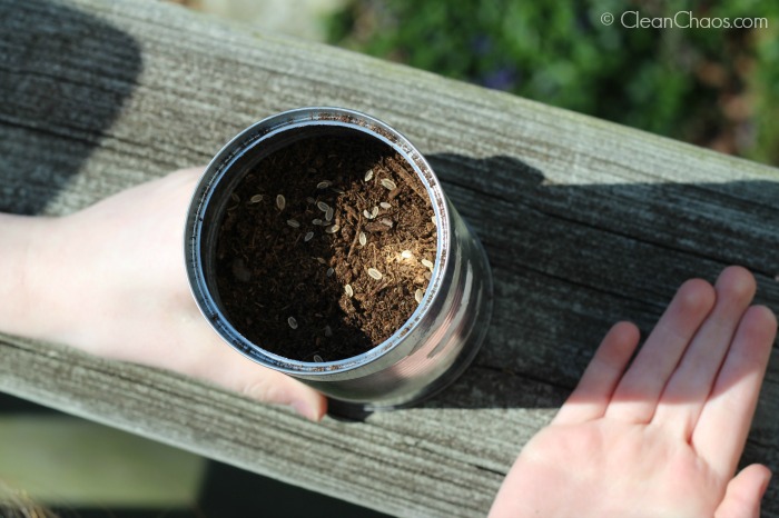 Here's a fun Earth Day or Mother's Day kids craft, to make an Upcycled Herb Garden with recycled items!