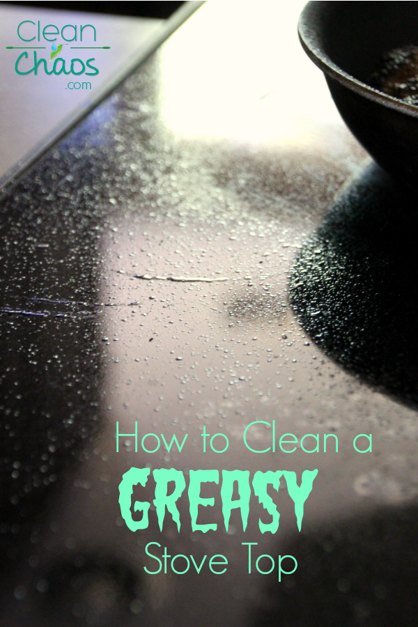 Home cleaning tip: How to clean a greasy stovetop. Use an eco-friendly product for safe cleaning around the house!