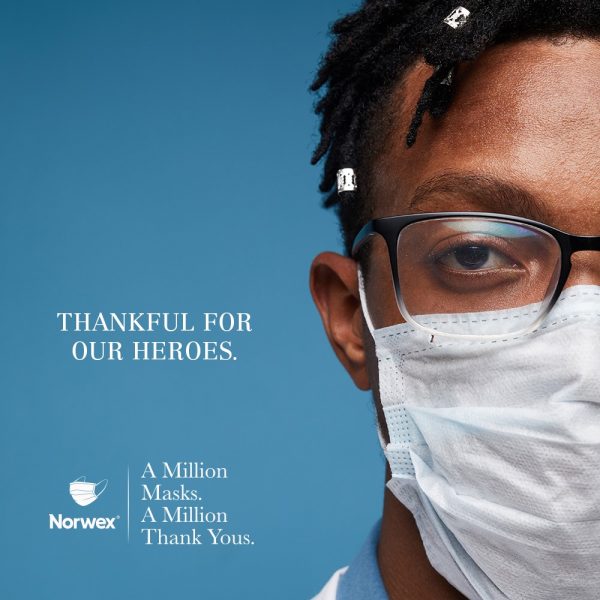 Norwex donating one million masks to frontline medical professionals.