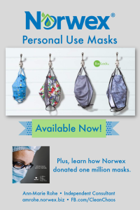 Norwex personal use masks now available
