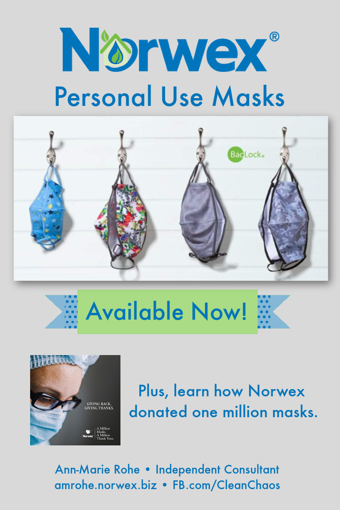 Norwex Personal Use Masks Clean Chaos