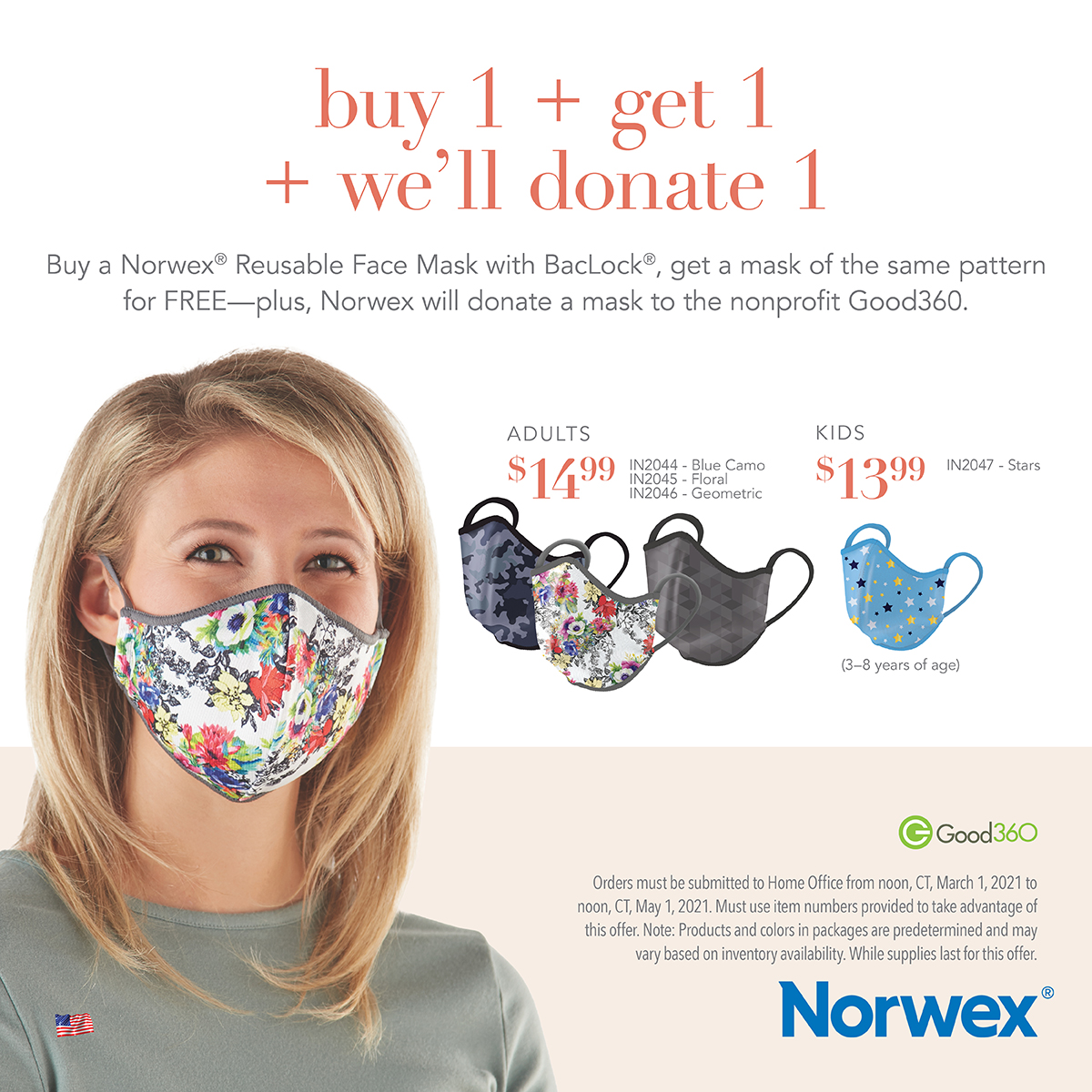 Norwex mask sale donate mask