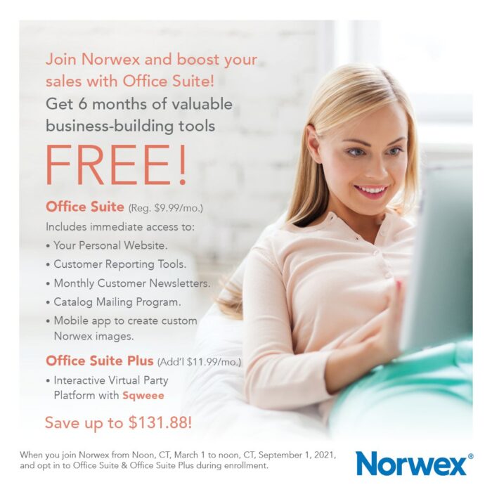 Norwex new consultant incentive March 2021