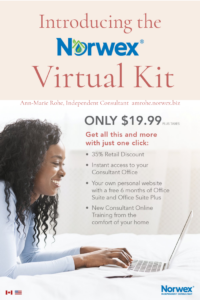 Norwex Virtual Starter Kit available as one of two kit options when new consultants join during May!